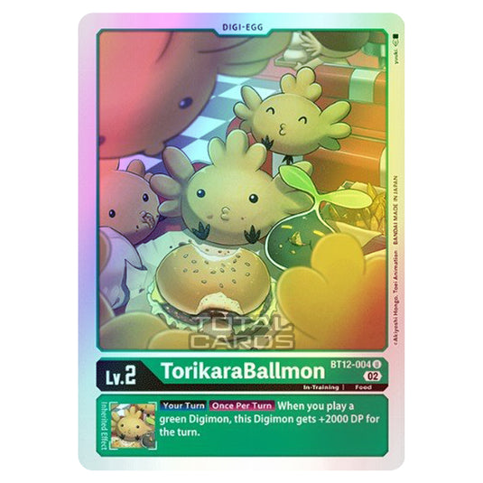 Digimon Card Game - BT-12 - Across Time - TorikaraBallmon - (Uncommon) - BT12-004 (Foil)