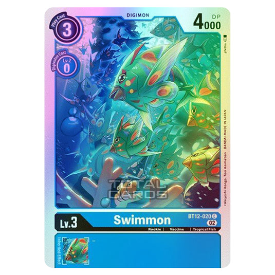 Digimon Card Game - BT-12 - Across Time - Swimmon - (Common) - BT12-020 (Foil)