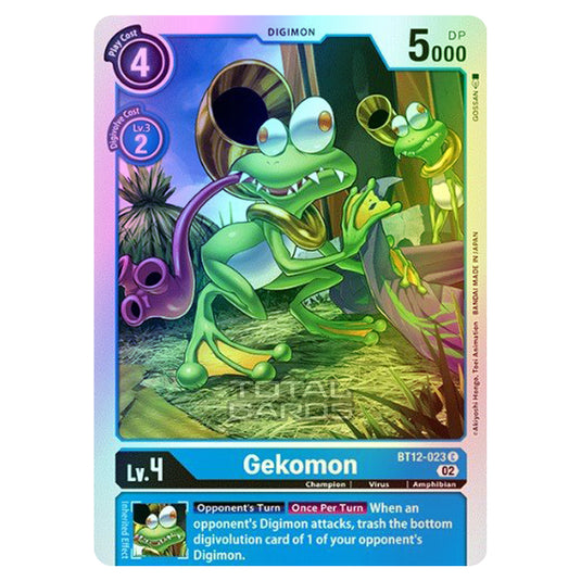 Digimon Card Game - BT-12 - Across Time - Gekomon - (Common) - BT12-023 (Foil)