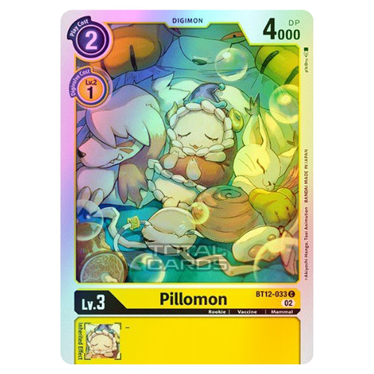 Digimon Card Game - BT-12 - Across Time - Pillomon - (Common) - BT12-033 (Foil)