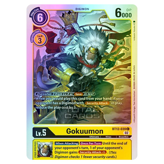 Digimon Card Game - BT-12 - Across Time - Gokuumon - (Common) - BT12-039 (Foil)