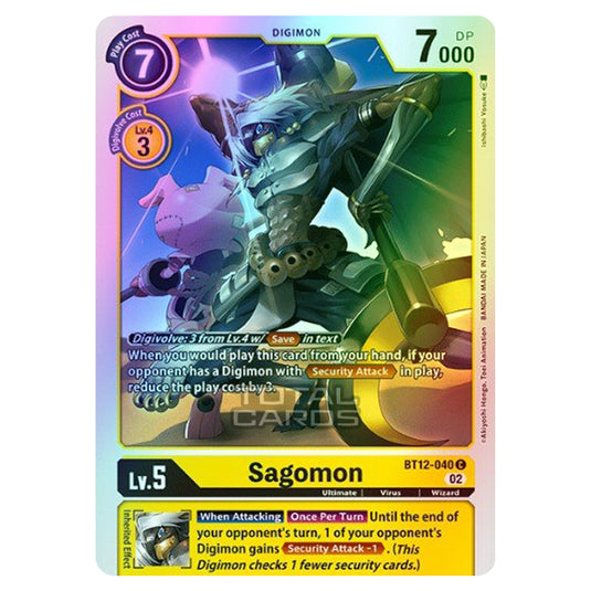 Digimon Card Game - BT-12 - Across Time - Sagomon - (Common) - BT12-040 (Foil)