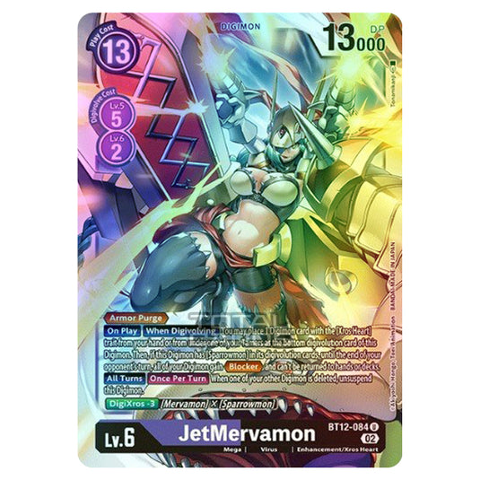 Digimon Card Game - BT-12 - Across Time - JetMervamon - (Uncommon) - BT12-084 (Foil)