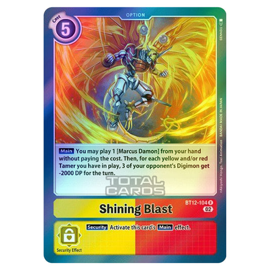 Digimon Card Game - BT-12 - Across Time - Shining Blast - (Rare) - BT12-104 (Foil)
