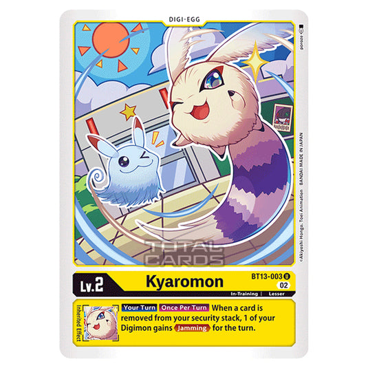 Digimon Card Game - BT-13 - Versus Royal Knights - Kyaromon - (Uncommon) - BT13-003