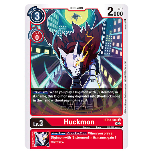 Digimon Card Game - BT-13 - Versus Royal Knights - Huckmon - (Common) - BT13-009