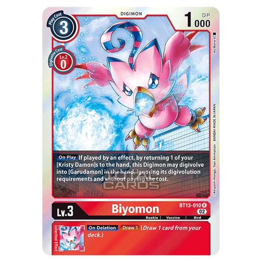 Digimon Card Game - BT-13 - Versus Royal Knights - Biyomon - (Rare) - BT13-010