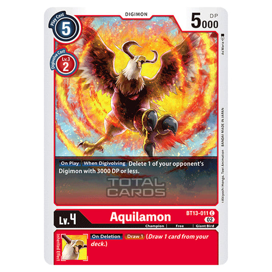 Digimon Card Game - BT-13 - Versus Royal Knights - Aquilamon - (Common) - BT13-011