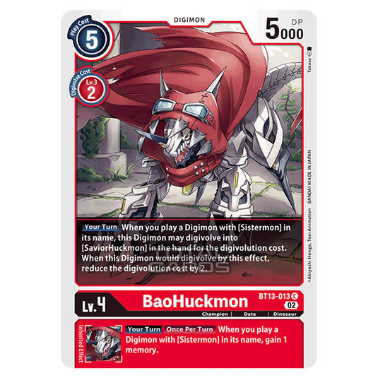 Digimon Card Game - BT-13 - Versus Royal Knights - BaoHuckmon - (Common) - BT13-013