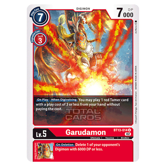 Digimon Card Game - BT-13 - Versus Royal Knights - Garudamon - (Uncommon) - BT13-014