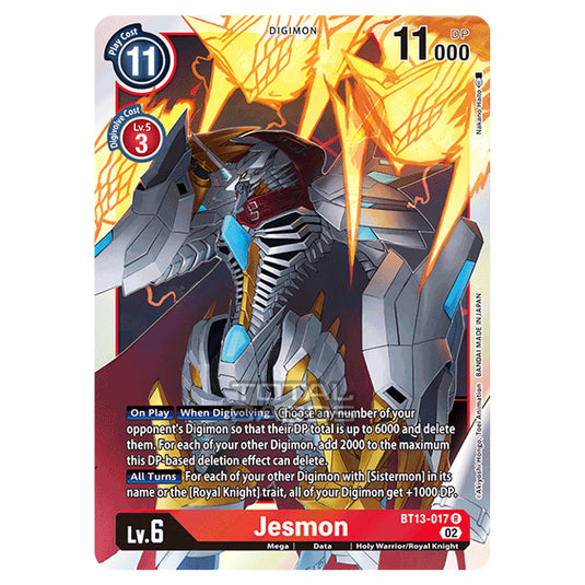 Digimon Card Game - BT-13 - Versus Royal Knights - Jesmon - (Rare) - BT13-017