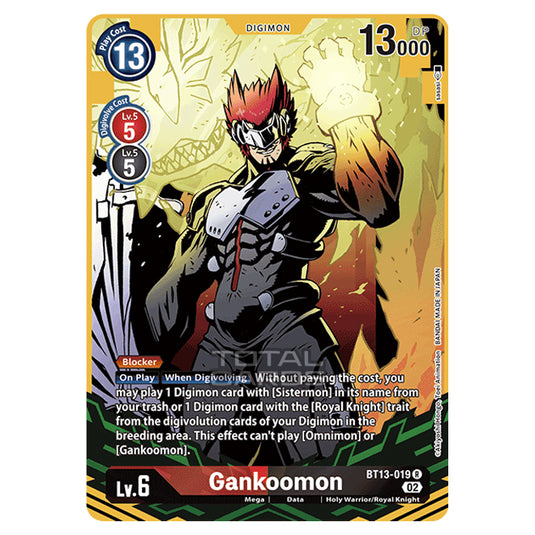 Digimon Card Game - BT-13 - Versus Royal Knights - Gankoomon - (Alternative Art) - BT13-019a