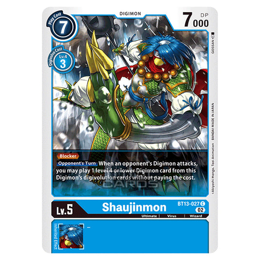 Digimon Card Game - BT-13 - Versus Royal Knights - Shawjamon - (Common) - BT13-027