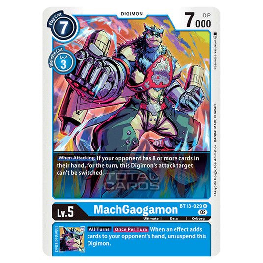 Digimon Card Game - BT-13 - Versus Royal Knights - MachGaogamon - (Uncommon) - BT13-029