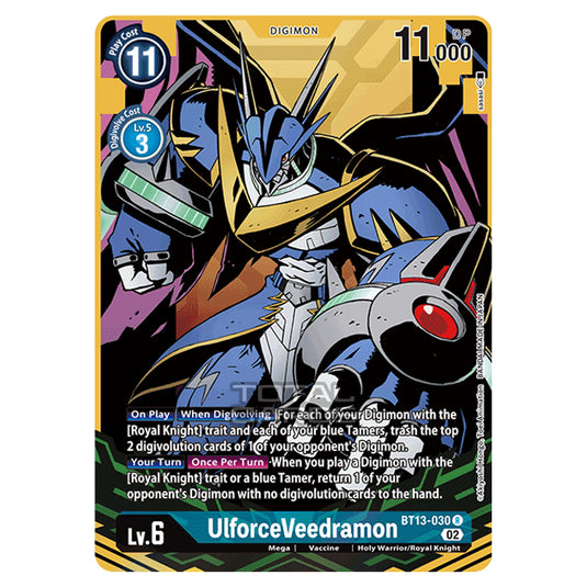 Digimon Card Game - BT-13 - Versus Royal Knights - UlforceVeedramon - (Alternative Art) - BT13-030a