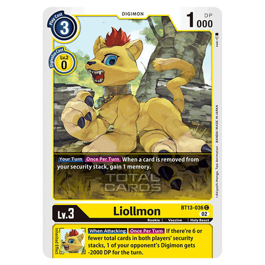 Digimon Card Game - BT-13 - Versus Royal Knights - Liollmon - (Common) - BT13-036