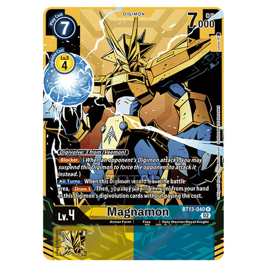 Digimon Card Game - BT-13 - Versus Royal Knights - Magnamon - (Alternative Art) - BT13-040a