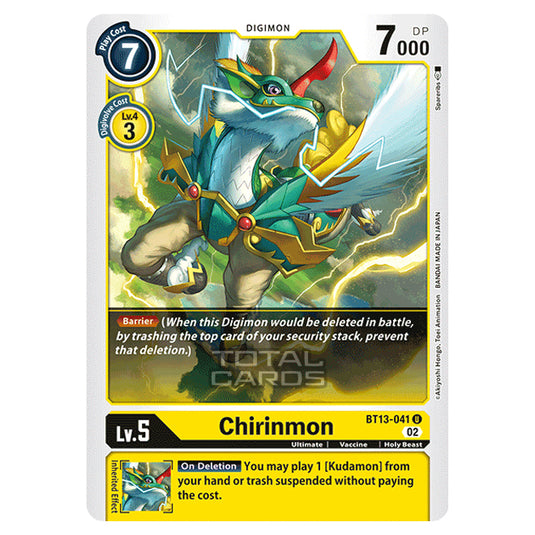 Digimon Card Game - BT-13 - Versus Royal Knights - Chirinmon - (Uncommon) - BT13-041