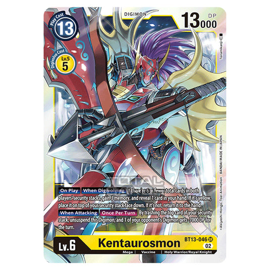 Digimon Card Game - BT-13 - Versus Royal Knights - Kentaurosmon - (Super Rare) - BT13-046