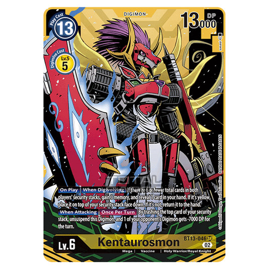 Digimon Card Game - BT-13 - Versus Royal Knights - Kentaurosmon - (Alternative Art) - BT13-046a