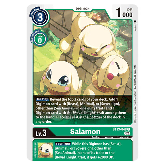 Digimon Card Game - BT-13 - Versus Royal Knights - Salamon - (Uncommon) - BT13-048