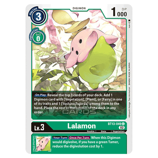 Digimon Card Game - BT-13 - Versus Royal Knights - Lalamon - (Common) - BT13-049