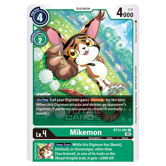 Digimon Card Game - BT-13 - Versus Royal Knights - Mikemon - (Common) - BT13-051