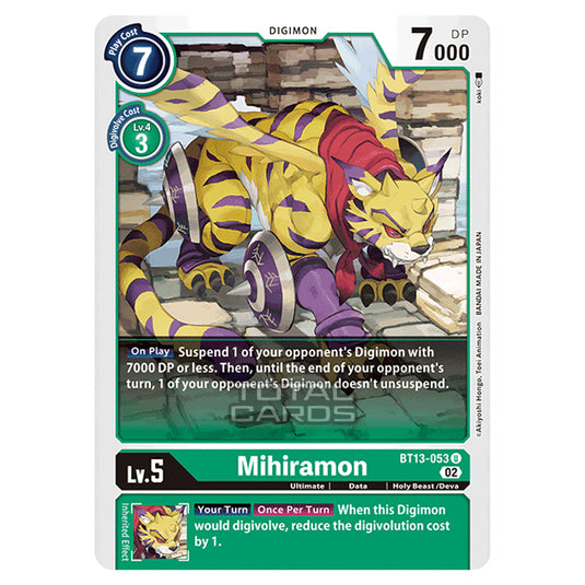 Digimon Card Game - BT-13 - Versus Royal Knights - Mihiramon - (Uncommon) - BT13-053