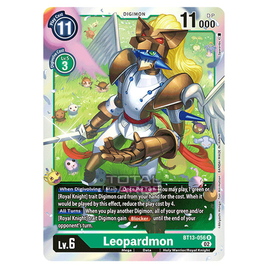 Digimon Card Game - BT-13 - Versus Royal Knights - Leopardmon - (Rare) - BT13-056