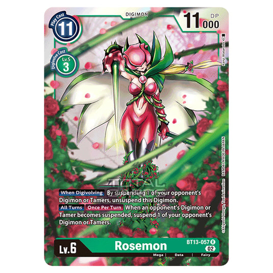 Digimon Card Game - BT-13 - Versus Royal Knights - Rosemon - (Rare) - BT13-057