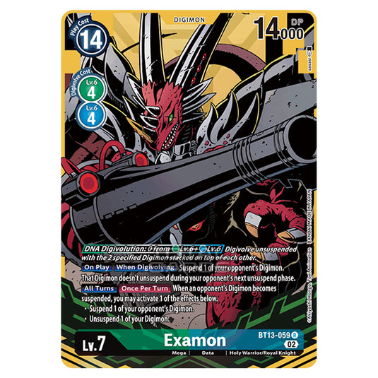 Digimon Card Game - BT-13 - Versus Royal Knights - Examon - (Alternative Art) - BT13-059a