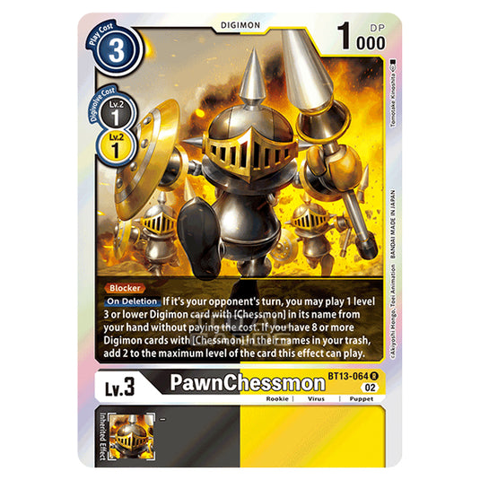 Digimon Card Game - BT-13 - Versus Royal Knights - PawnChessmon - (Rare) - BT13-064