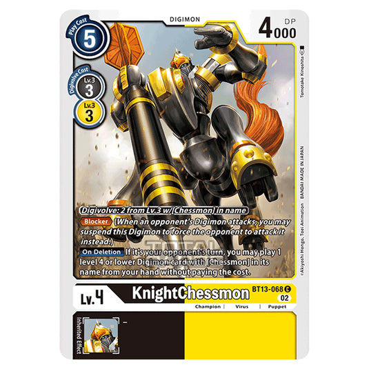 Digimon Card Game - BT-13 - Versus Royal Knights - KnightChessmon - (Common) - BT13-068