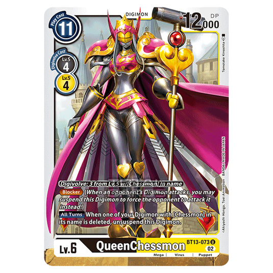 Digimon Card Game - BT-13 - Versus Royal Knights - QueenChessmon - (Uncommon) - BT13-073