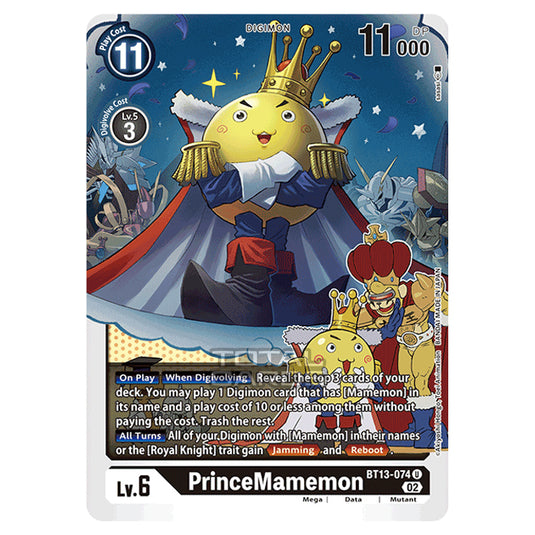 Digimon Card Game - BT-13 - Versus Royal Knights - PrinceMamemon - (Uncommon) - BT13-074