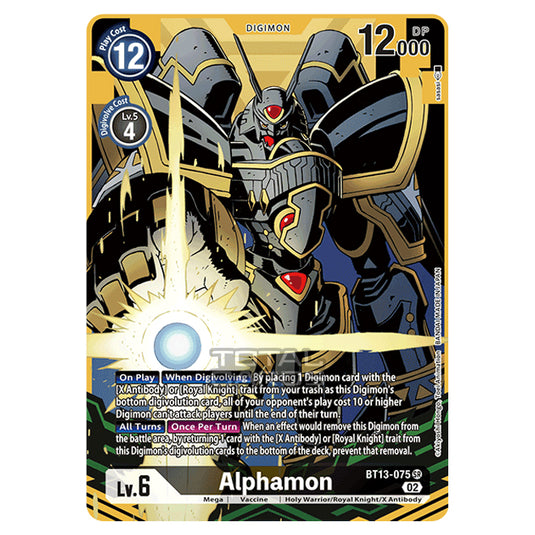 Digimon Card Game - BT-13 - Versus Royal Knights - Alphamon - (Alternative Art) - BT13-075a