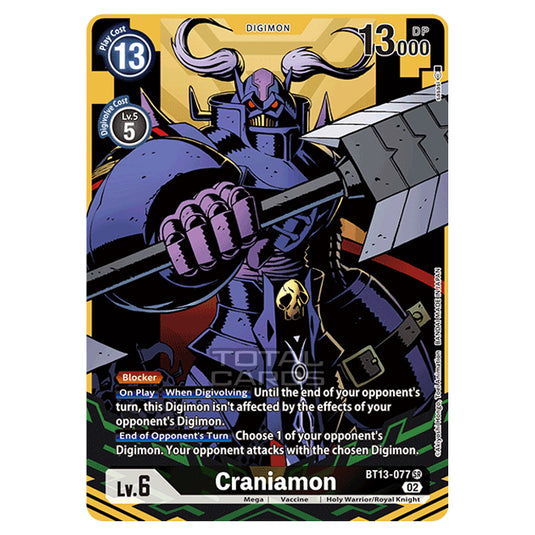 Digimon Card Game - BT-13 - Versus Royal Knights - Craniamon - (Alternative Art) - BT13-077a