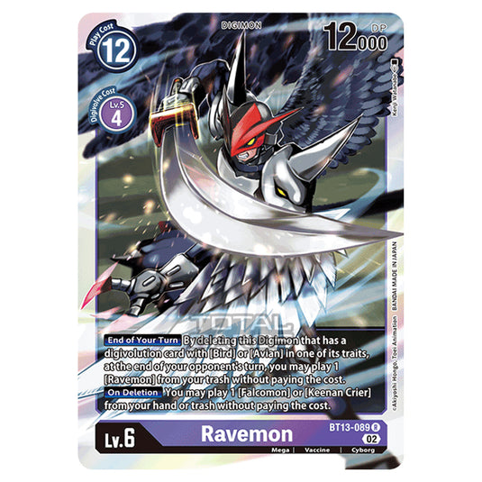 Digimon Card Game - BT-13 - Versus Royal Knights - Ravemon - (Rare) - BT13-089