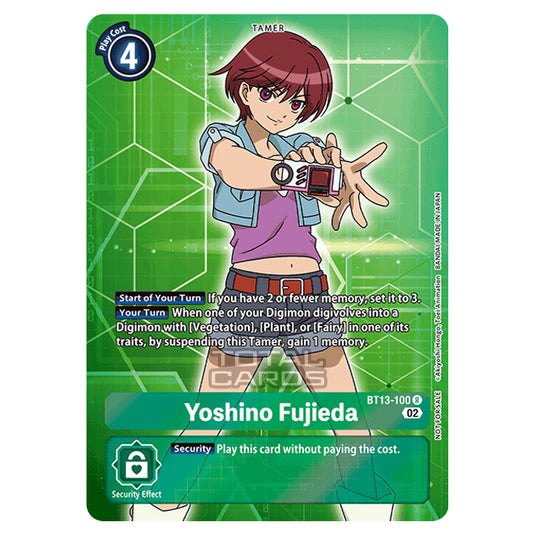 Digimon Card Game - BT-13 - Versus Royal Knights - Yoshino Fujieda - (Alternative Art) - BT13-100a