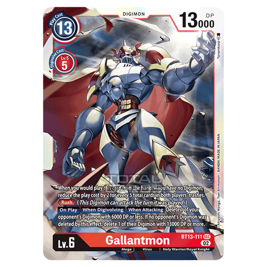 Digimon Card Game - BT-13 - Versus Royal Knights - Gallantmon - (Secret Rare) - BT13-111