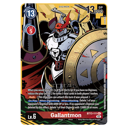 Digimon Card Game - BT-13 - Versus Royal Knights - Gallantmon - (Alternative Art) - BT13-111a
