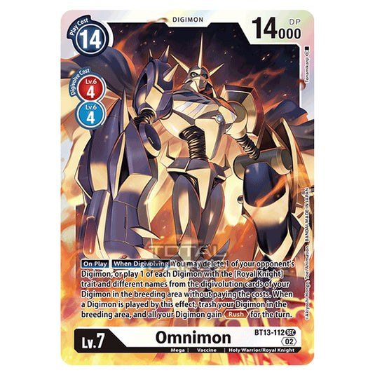 Digimon Card Game - BT-13 - Versus Royal Knights - Omnimon - (Secret Rare) - BT13-112
