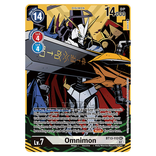 Digimon Card Game - BT-13 - Versus Royal Knights - Omnimon - (Alternative Art) - BT13-112a