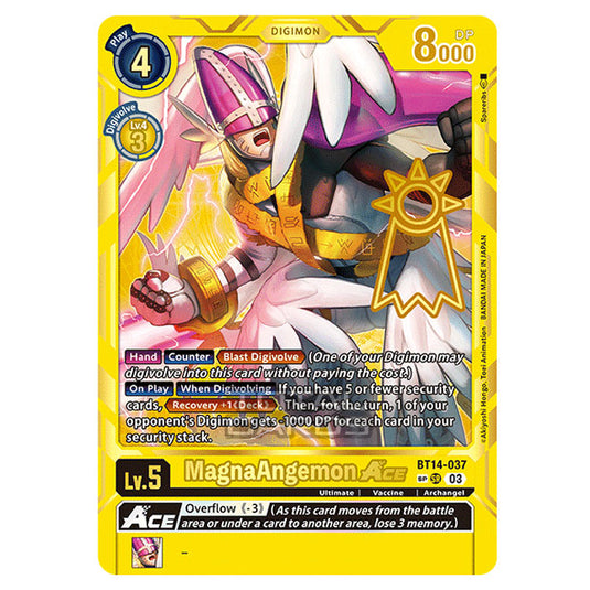 Digimon Card Game - BT15 - Exceed Apocalypse - MagnaAngemon ACE - (Alternative Art) - BT14-037a