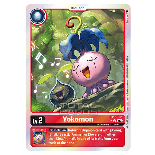 Digimon Card Game - BT15 - Exceed Apocalypse - Yokomon - (Alternative Art) - BT15-001a