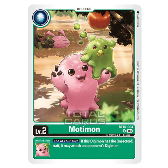 Digimon Card Game - BT15 - Exceed Apocalypse - Motimon - (Uncommon) - BT15-004