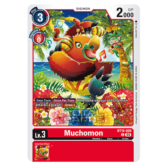 Digimon Card Game - BT15 - Exceed Apocalypse - Muchomon - (Common) - BT15-008