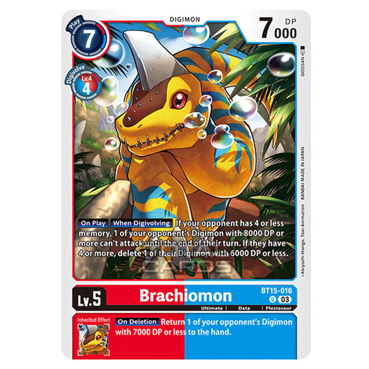 Digimon Card Game - BT15 - Exceed Apocalypse - Brachiomon - (Uncommon) - BT15-016