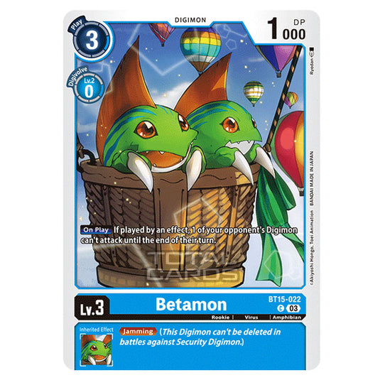 Digimon Card Game - BT15 - Exceed Apocalypse - Betamon - (Common) - BT15-022