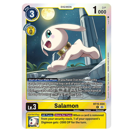 Digimon Card Game - BT15 - Exceed Apocalypse - Salamon - (Rare) - BT15-034